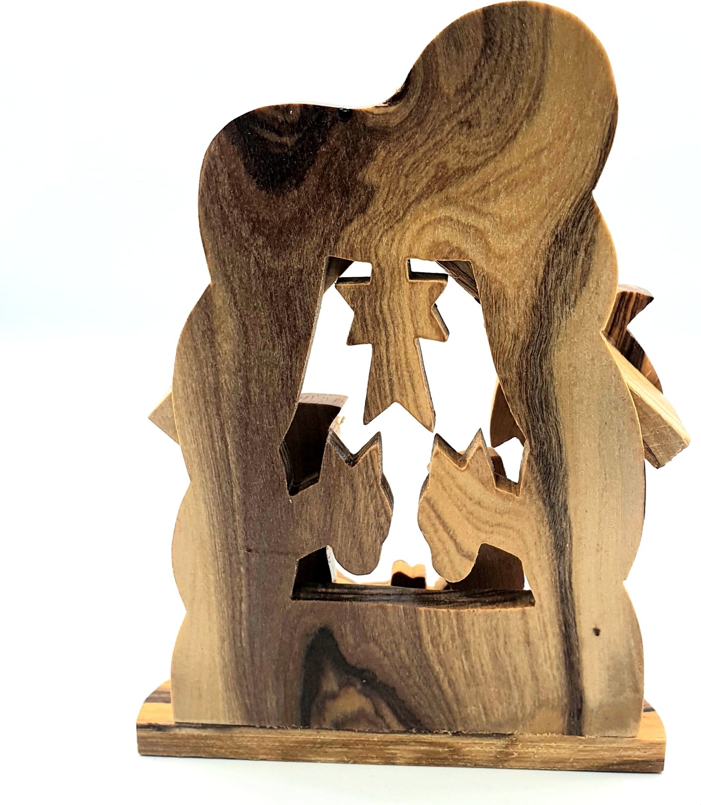 Hand-Carved Olive Wood Nativity Set from Bethlehem - NAT010