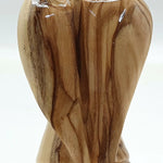 3.1-Inch Handmade Olive Wood Angel Statue - Bethlehem Crafted Spiritual Decor - Zuluf