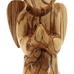 4.8-Inch Special Hand-Crafted Olive Wood Angel from Bethlehem - Heavenly Charm and Spiritual Grace - Zuluf