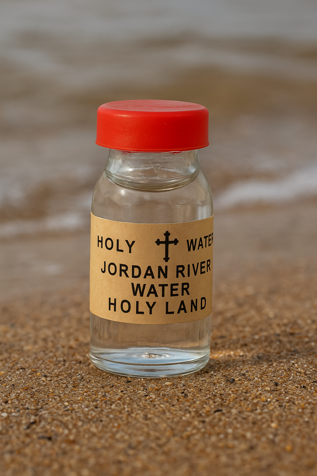 Holy Water from the Jordan River – 25g Mini Bottle | Blessed in the Holy Land | Travel Size Christian Souvenir