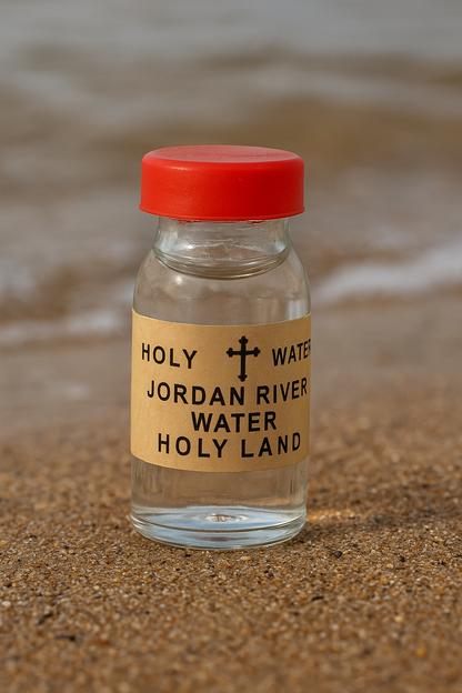Holy Water from the Jordan River – 25g Mini Bottle | Blessed in the Holy Land | Travel Size Christian Souvenir