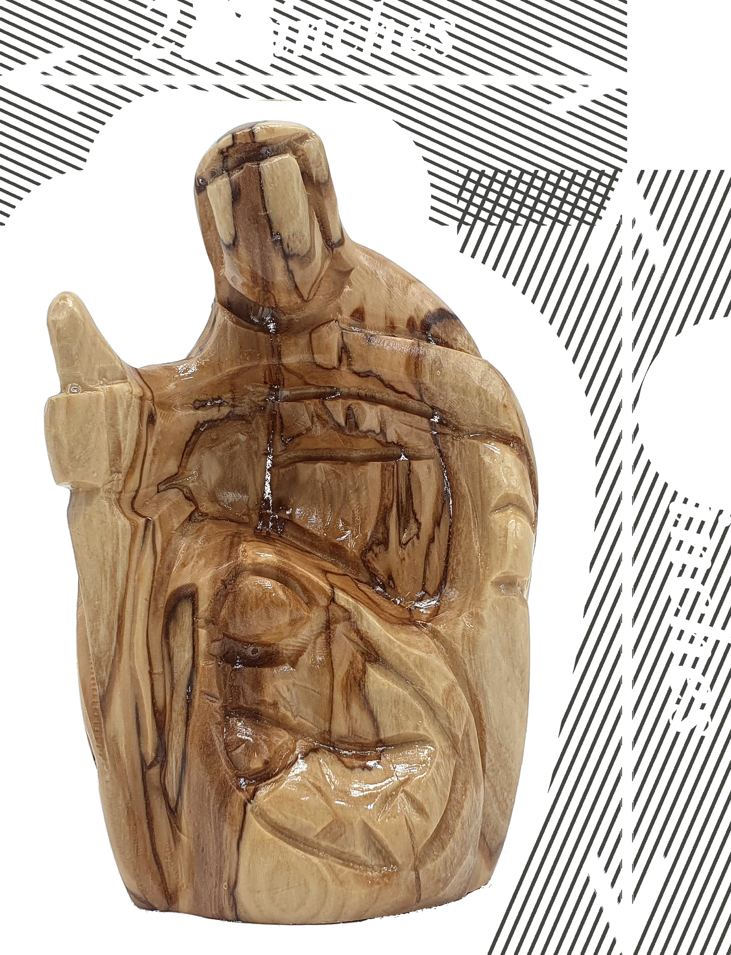 5 Olive Wood Holy Family 3 5 Inch Dimensions Infographic