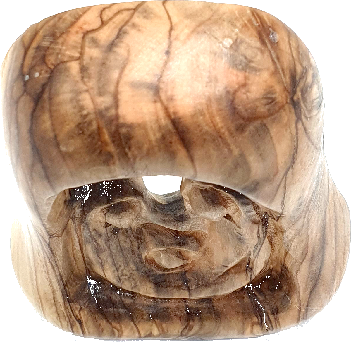 5 Olive Wood Holy Family Faceless Sculpture Detail Bethlehem
