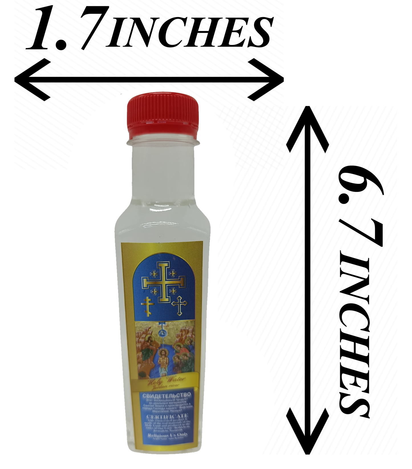 Holy Water from the Jordan River – Authentic Blessed Water from the Site of Jesus’ Baptism – Sacred Christian Gift from the Holy Land 250 Mlm