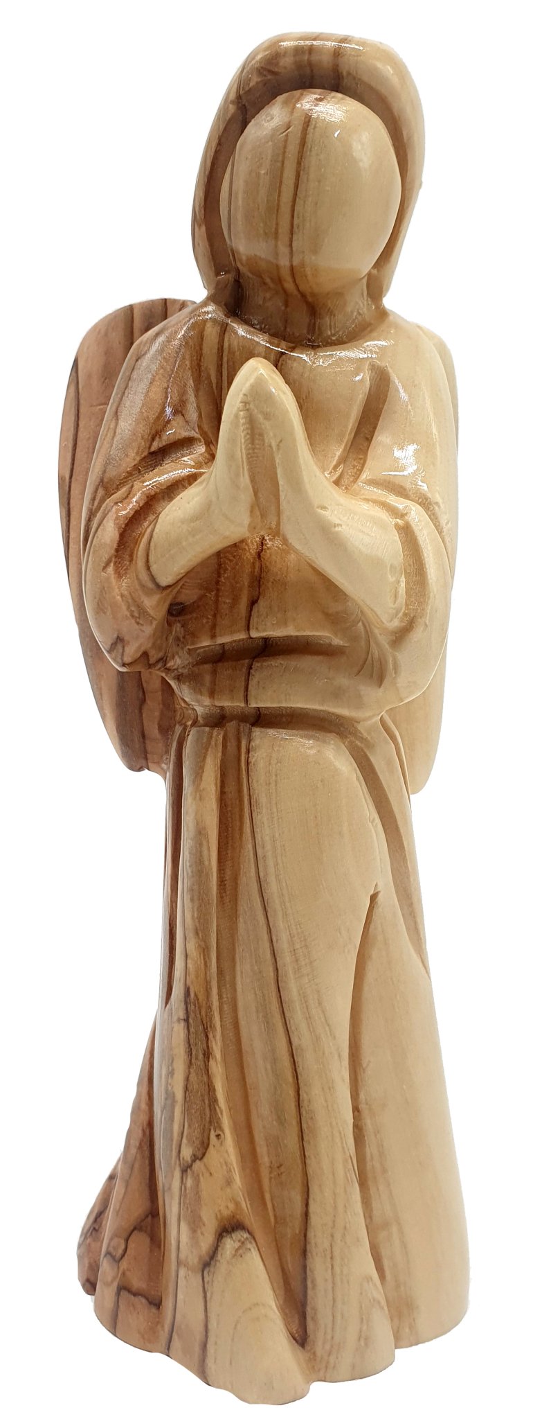 7.2 - Inch Angel Blessing Figurine - Handcrafted in Bethlehem, Holy Land | Spiritual Decor for Home and Gift - Zuluf