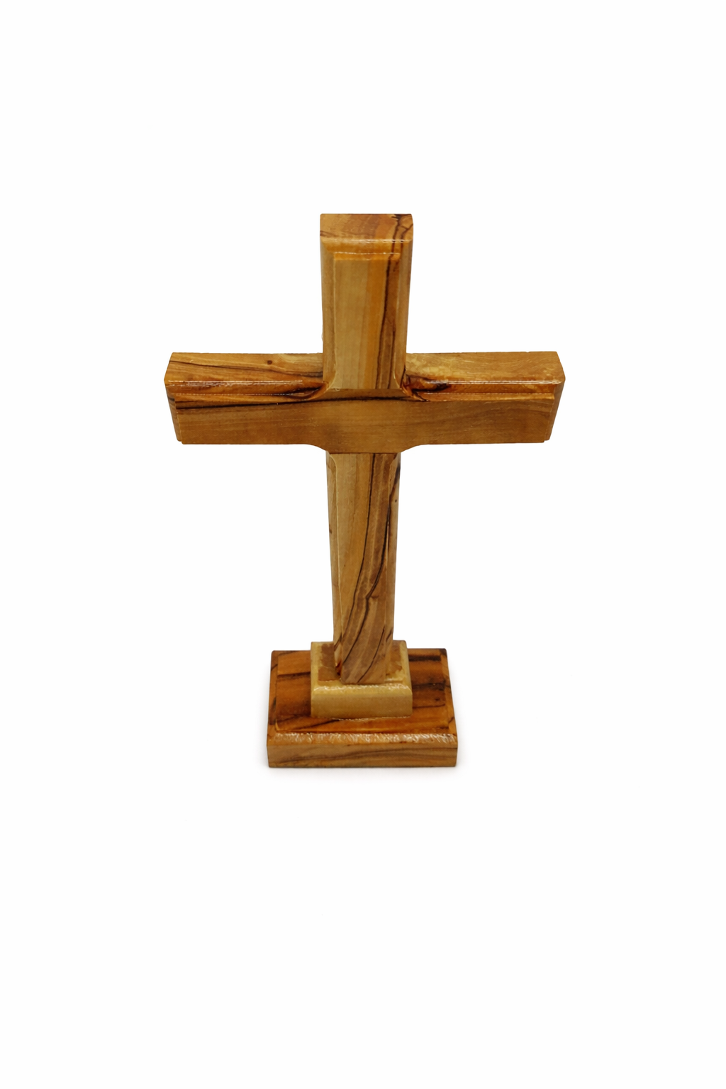 Handmade Olive Wood Cross from Bethlehem – Christian Cross Decor, Holy Land Gift – 6.1" 7.5" 9.25" 11.2" Sizes