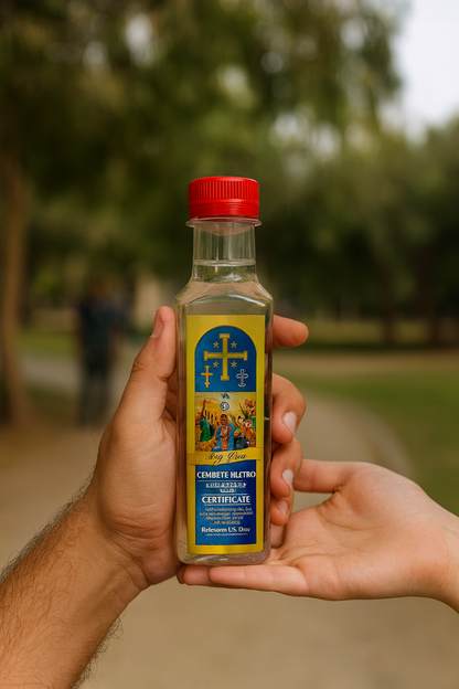 Holy Water from the Jordan River – Authentic Blessed Water from the Site of Jesus’ Baptism – Sacred Christian Gift from the Holy Land 250 Mlm
