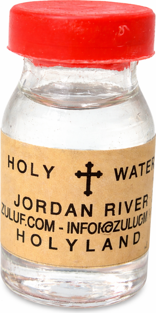 Holy Water from the Jordan River – 25g Mini Bottle | Blessed in the Holy Land | Travel Size Christian Souvenir