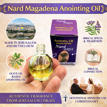 Nard Magdalena Anointing Oil for Prayer - Side View