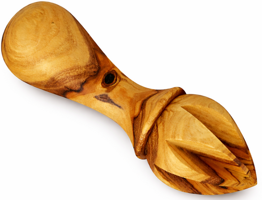 Handmade Olive Wood Citrus Reamer – Wooden Lemon & Lime Juicer Tool – Natural Olive Wood Kitchen Utensil – 5.3 Inch Manual Citrus Juicer – Smooth Grip, Eco-Friendly