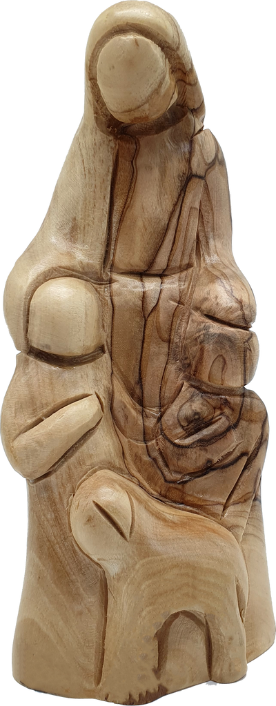 Good Shepherd Jesus Olive Wood Handcrafted Statue 