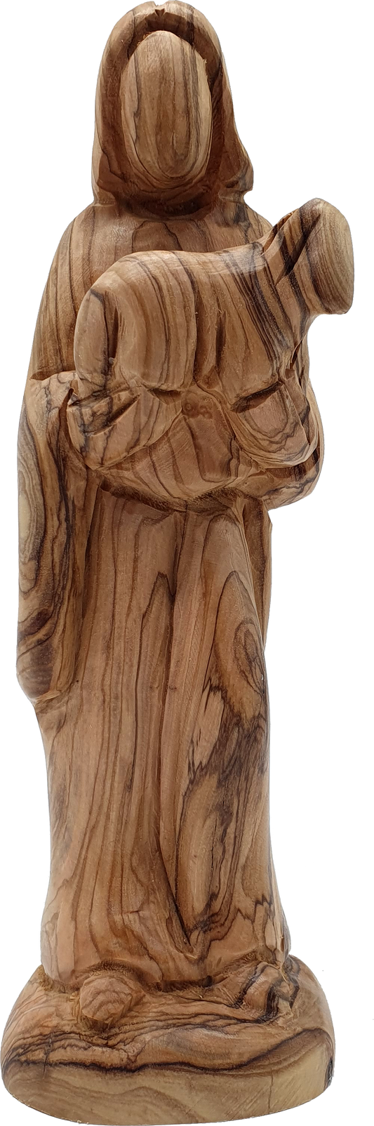 Zuluf Handcrafted Olive Wood Good Shepherd Statue 