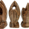 Olive Wood Praying Hands Sculpture from the Holy Land — 3.1 Inch