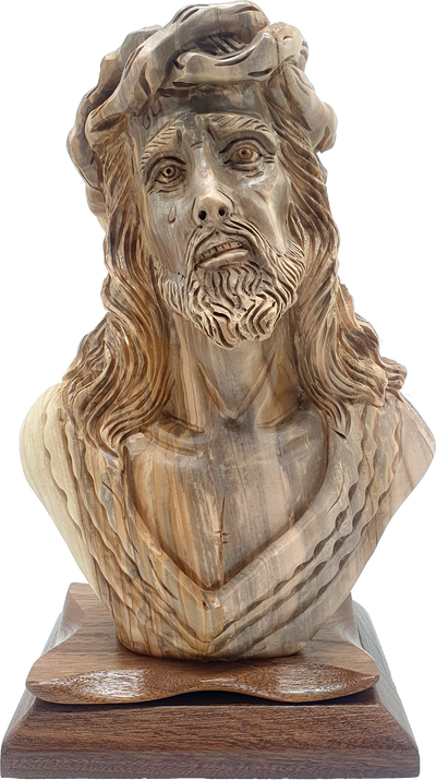 Jesus Artist Figure Hand Carved Olive Wood Christi