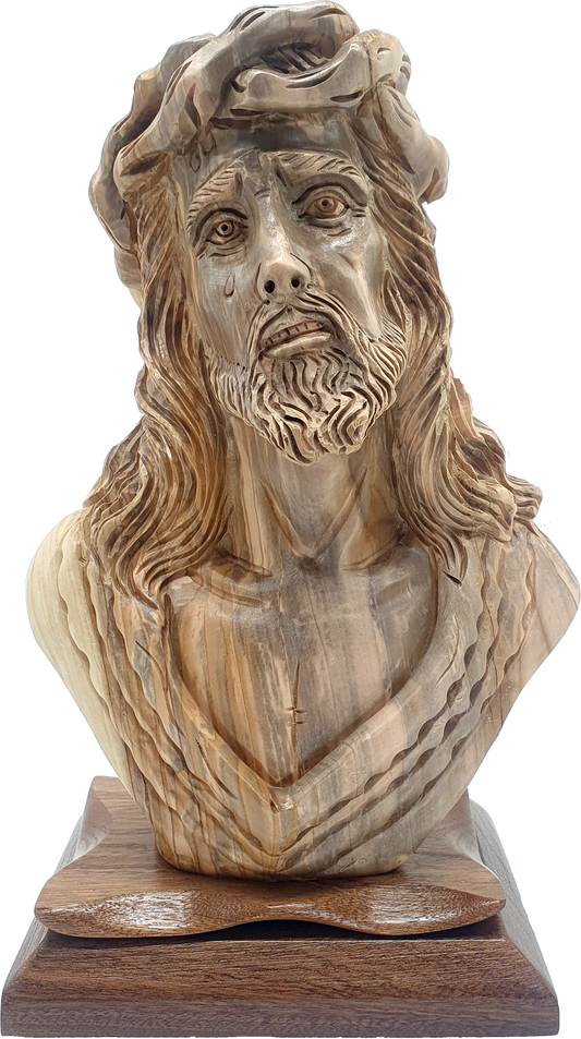 Jesus Artist Figure Hand Carved Olive Wood Christi