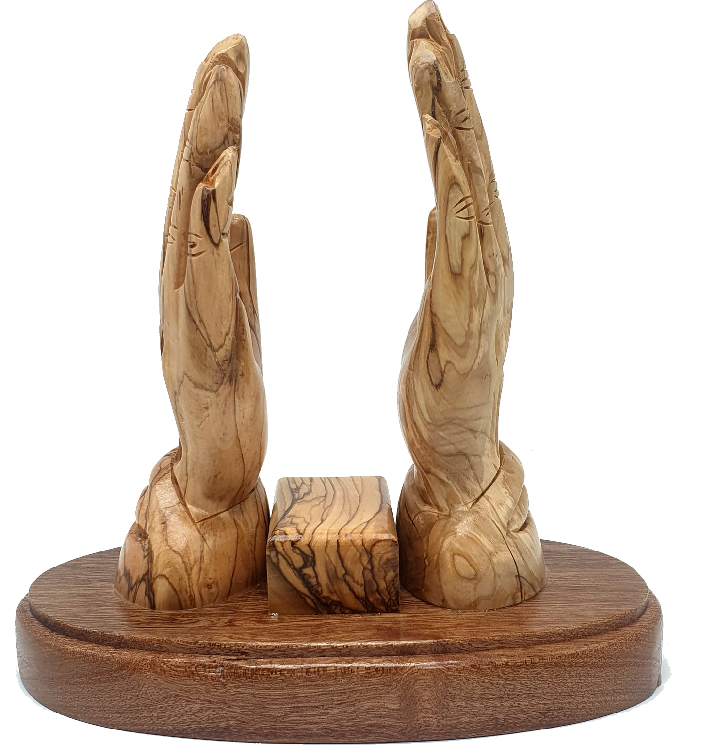 Handcrafted Olive Wood Praying Hands Book Stand El