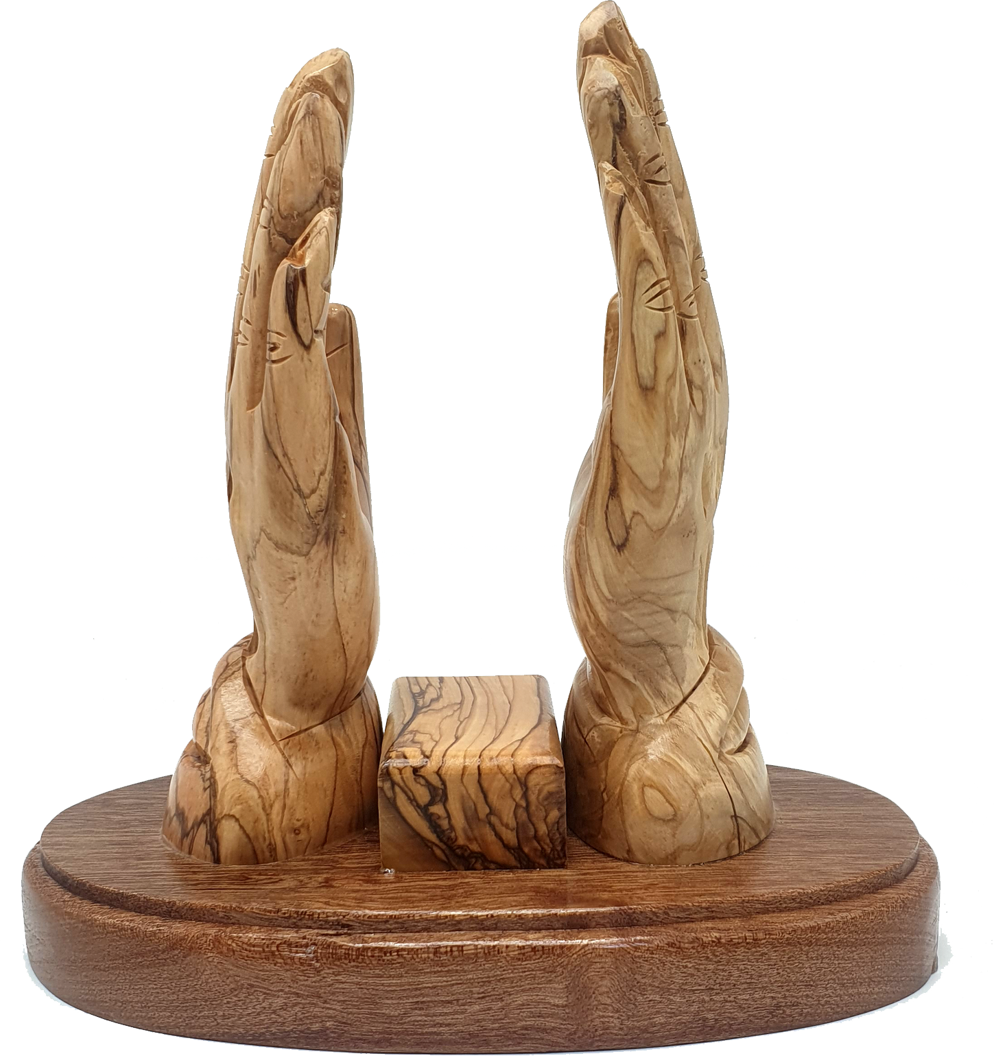 Handcrafted Olive Wood Praying Hands Book Stand El