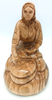Handmade Olive Wood Village Woman Statue – 6.1” Traditional Bread Maker, Crafted in Bethlehem, Holy Land