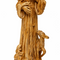 Saint Francis of Assisi Olive Wood Statue – Hand Carved in Bethlehem, Holy Land Christian Figurine (18.1 x 6.7 x 5.9 in) — 17.6 Inch