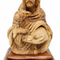 Hand Carved Olive Wood Good Shepherd Statue 8.3” | Handmade Bethlehem Holy Land Christian Sculpture — 8 Inch