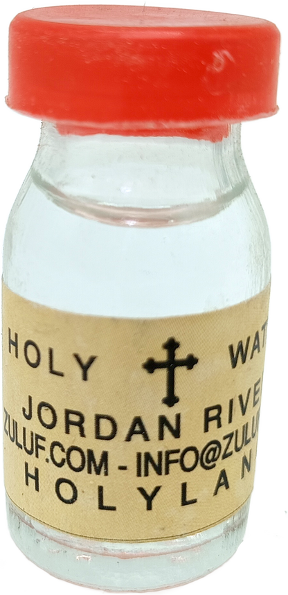 Holy Water from the Jordan River – 25g Mini Bottle | Blessed in the Holy Land | Travel Size Christian Souvenir