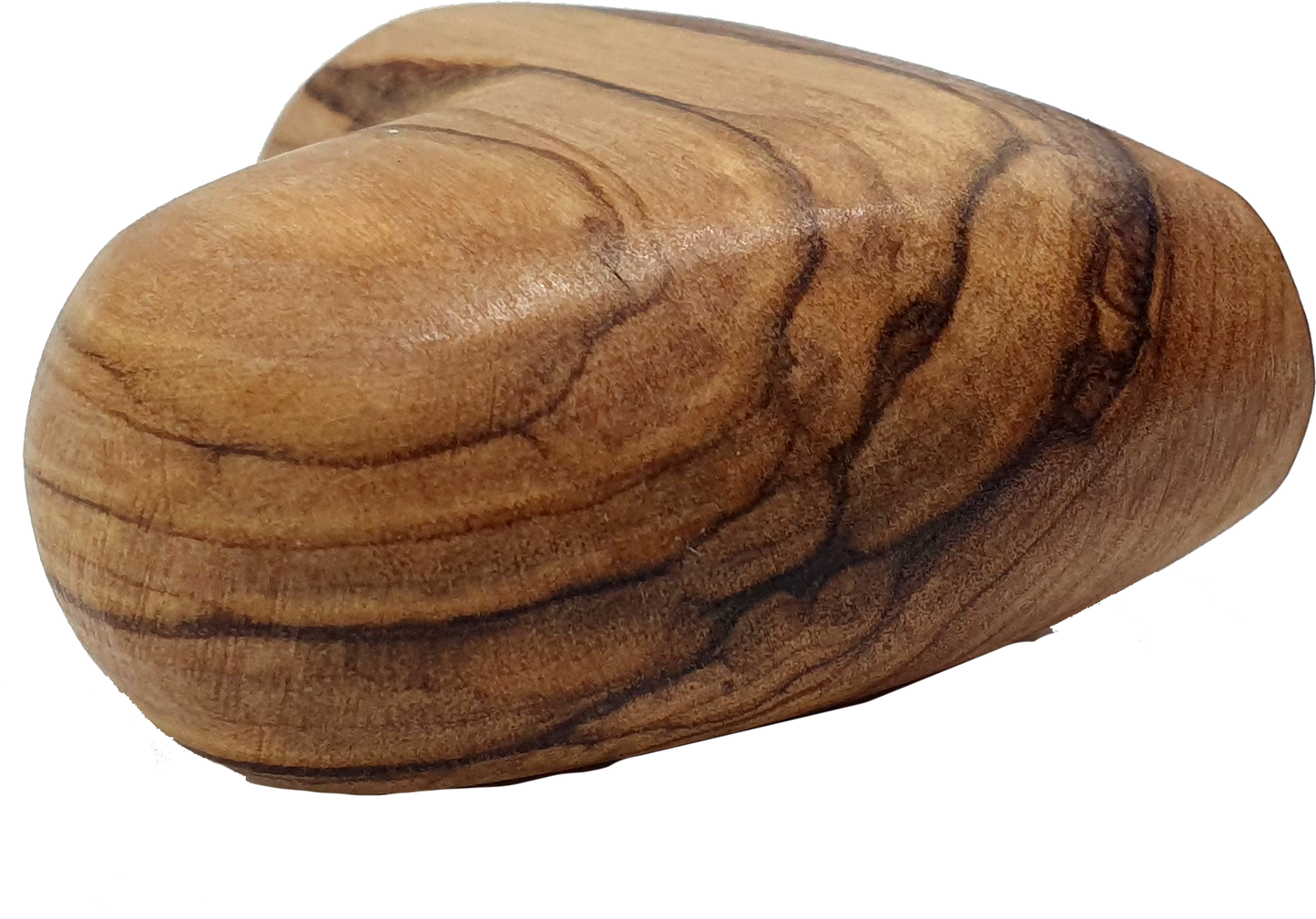 Hand-Carved Olive Wood Heart 1.7" – Made in Bethlehem | Christian Wedding Keepsake