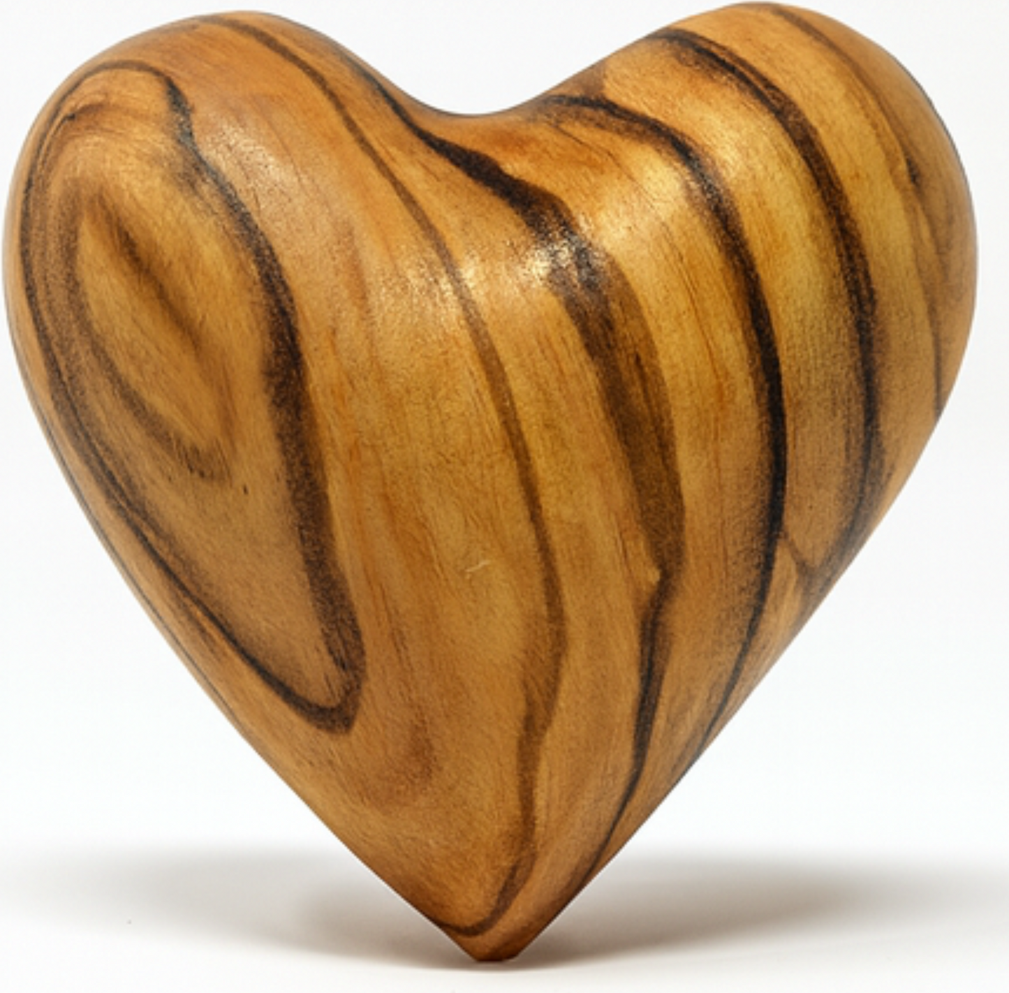 Hand-Carved Olive Wood Heart 1.2" – Made in Bethlehem | Pocket-Sized Christian Keepsake