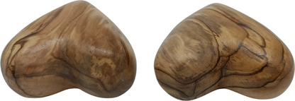 Hand-Carved Olive Wood Heart 2 inch - Made in Bethlehem | Christian Keepsake & Wedding Favor