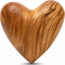Hand-Carved Olive Wood Heart 2 inch - Made in Bethlehem | Christian Keepsake & Wedding Favor