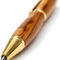 Handcrafted Olive Wood Pen with Gold Trim – Genuine Holy Land Wooden Ballpoint Pen, Elegant Gift Pen for Office, Home, and Daily Writing, Available in 1 or 2 Pack