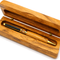 Handcrafted Olive Wood Pen with Matching Wooden Box – Elegant Ballpoint Pen Gift Set, Natural Olive Wood Desk Pen with Case, Unique Wood Grain, Available in 1 or 2 Pen and Box Sets