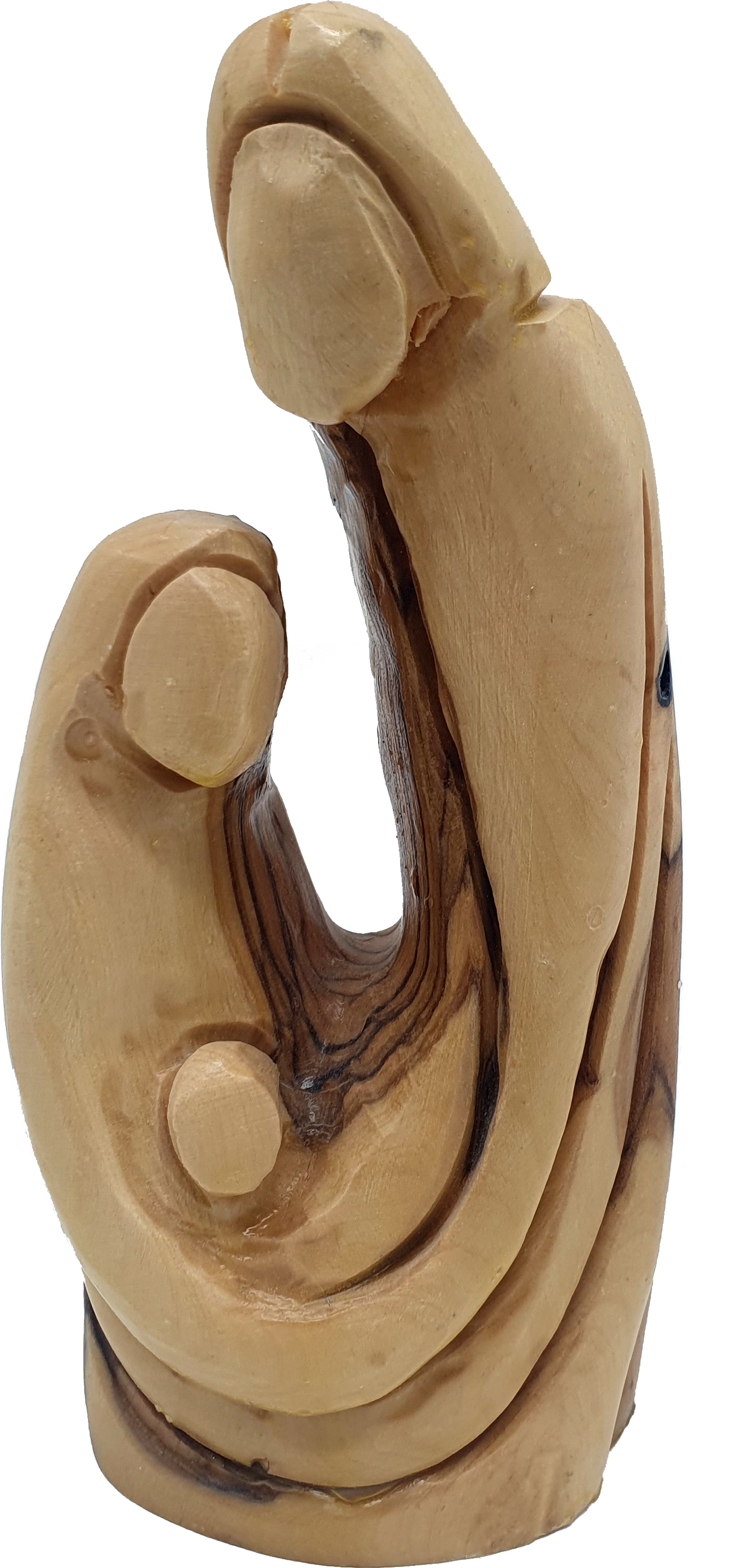 Olive Wood Holy Family Figurine Nativity Scene Statue 5.6 Inch