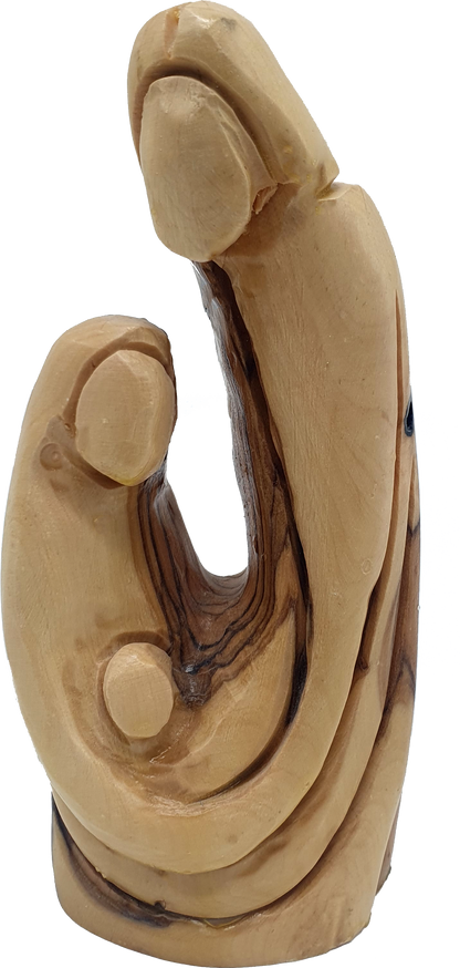 Olive Wood Holy Family Figurine Nativity Scene Statue 5.6 Inch