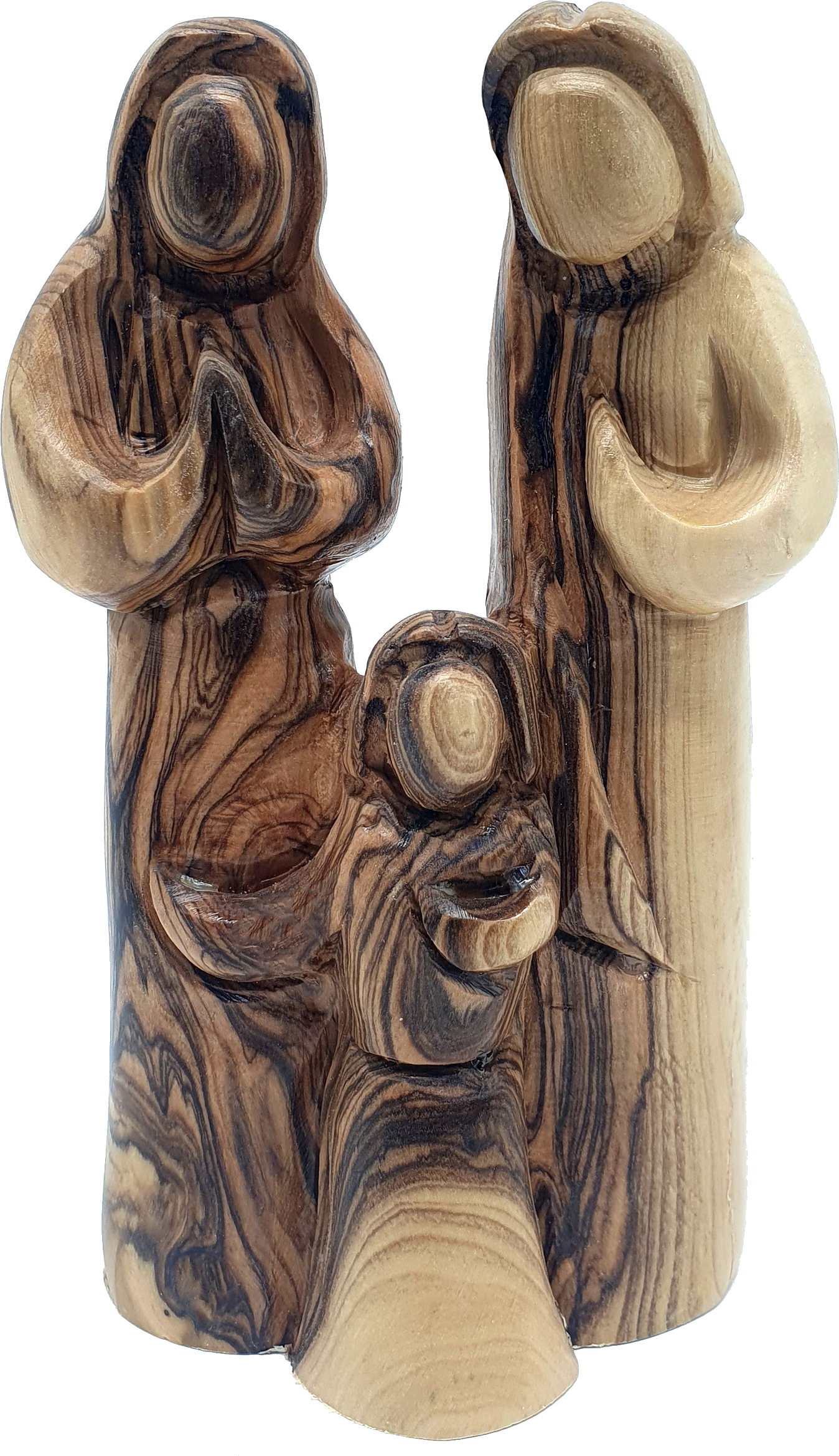 Olive Wood Nativity Scene Set Hand Carved in the Holy Land 6.3 Inch