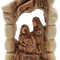 Olive Wood Nativity Statue Hand Carved in Holy Land Bethlehem 5.4 Inch