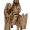 Large Hand Carved Nativity Olive Wood Holy Family Flight to Egypt Statue 6.2 Inch