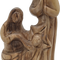 Olive Wood Bethlehem Holy Nativity Family Hand Carved Figurine 6.3 Inch