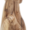 Hand Carved Olive Wood Holy Family Statue for Holiday Decor 7.8 Inch