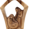 Zuluf Holy Family Wooden Nativity Set Olive Wood Figurine from Bethlehem 4.7 Inch