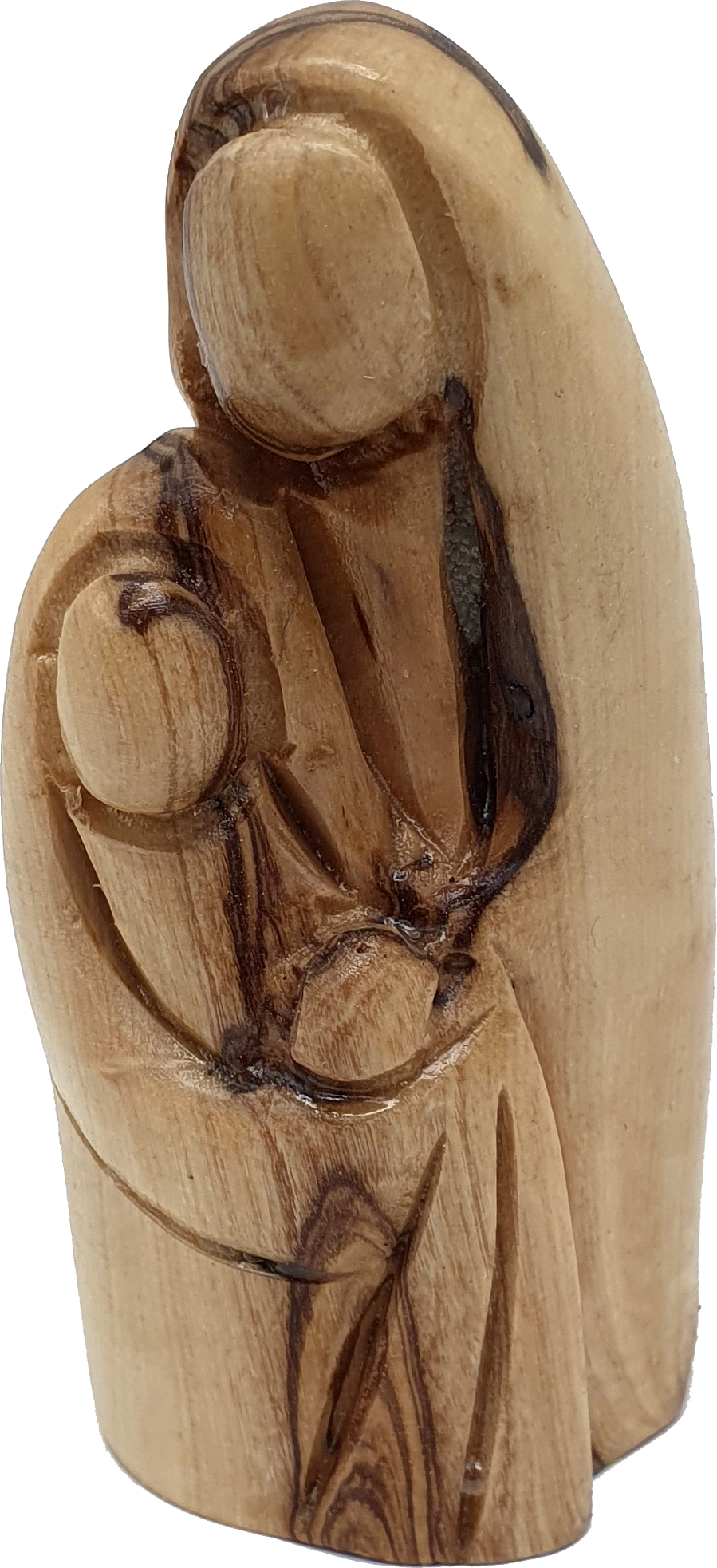 Zuluf Small Olive Wood Catholic Christian Statue 4.2 Inch
