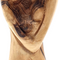 Heart Shaped Olive Wood Holy Family Statue from Bethlehem 4.6 Inch