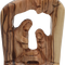 Holy Family Wooden Figurine Olive Wood Nativity from the Holy Land 5.2 Inch
