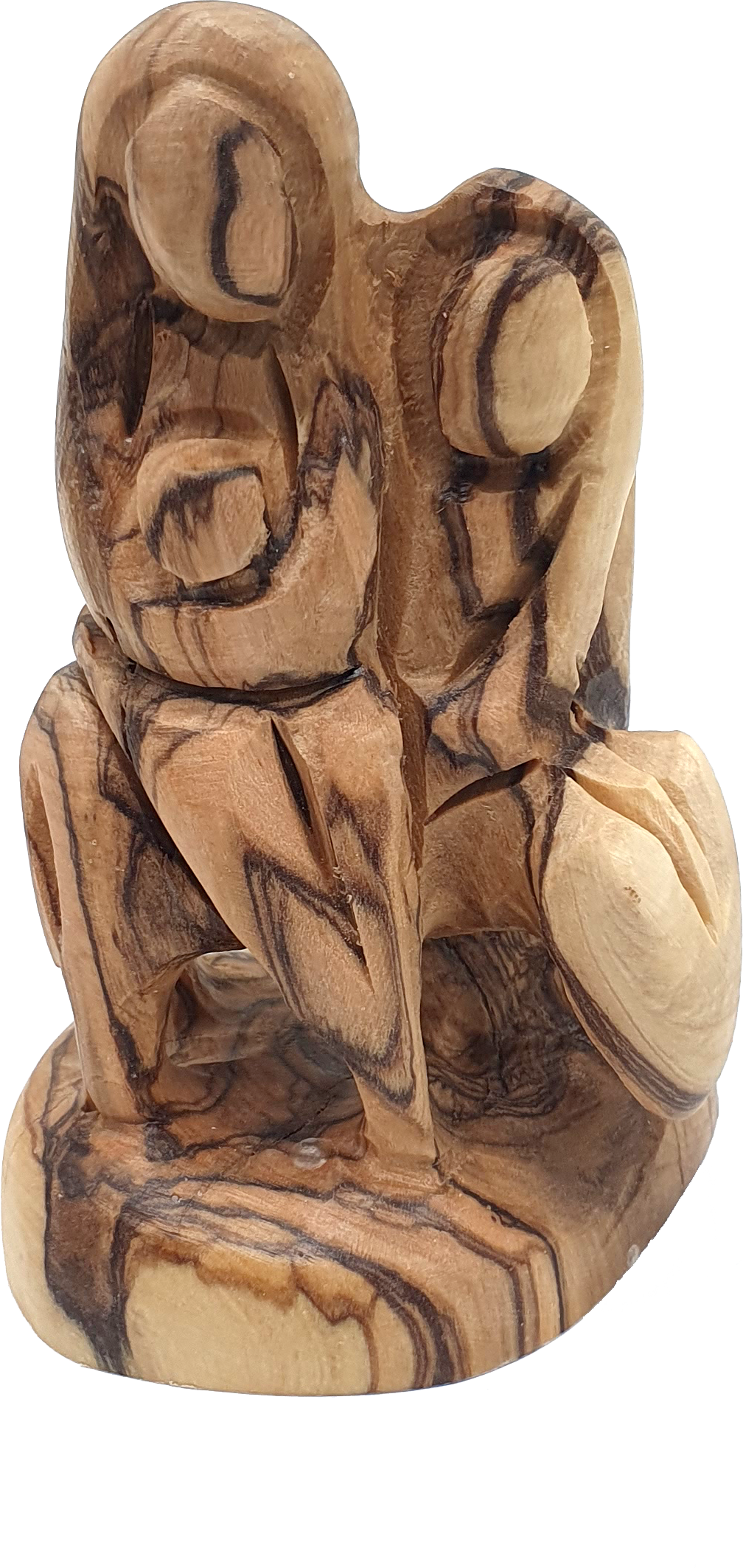 Olive Wood Nativity Statue Flight to Egypt Scene 4.2 Inch