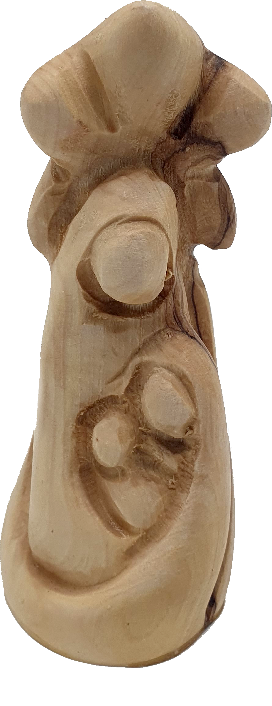 Zuluf Holy Family Wooden Figurine Handcrafted in Bethlehem 4.2 Inch