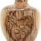 Olive Wood Holy Family Apple Shape Nativity Figurine Handcrafted Bethlehem 3.9 Inch