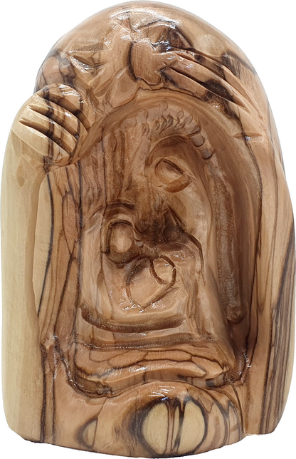 Olive Wood Nativity Scene Handcrafted in Bethlehem Holy Land 4.4 Inch