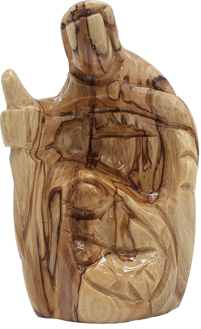 Olive Wood Nativity Figurine Set Classic Religious Decoration 3.5 Inch
