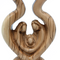 Olive Wood Holy Family Hand Carved Nativity Sculpture from the Holy Land 6.6 Inch