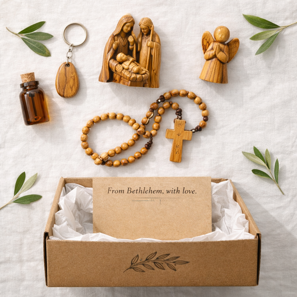 Bethlehem Box - Flat Lay Contents