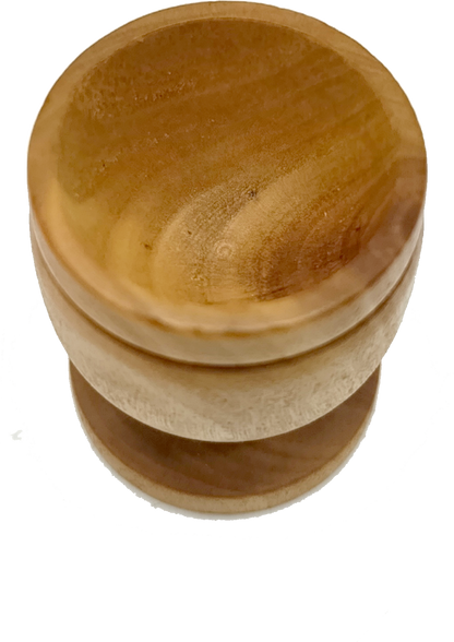 Handcrafted Olive Wood Cup from Bethlehem | Small Wooden Communion or Prayer mini Cup | Holy Land Artisan Craft | 1.57" x 1.38"